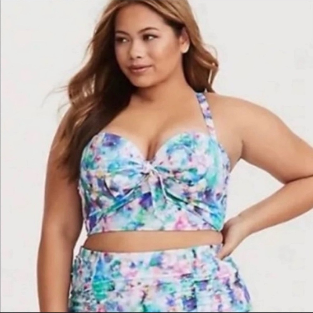 Torrid Multicolor Abstract swim Set